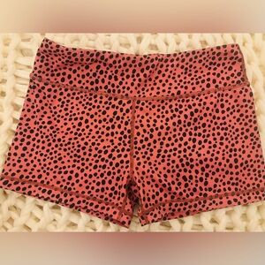 IAB MFG Pink with Black Polka Dots/ Cheetah Print Pocket Fit Grip Shorts Size: M